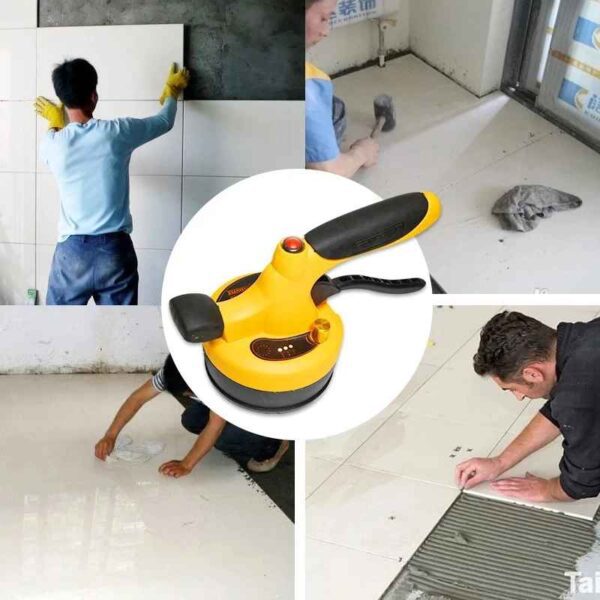 الة شفط و وضع السيراميك Ventouse vibrante Carrelage