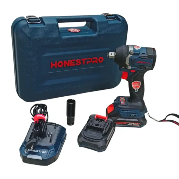 0105251746089462681335f63878c آلة فك البراغي لاسلكية clé à choc Batterie HONESTPRO 21V YAE6118