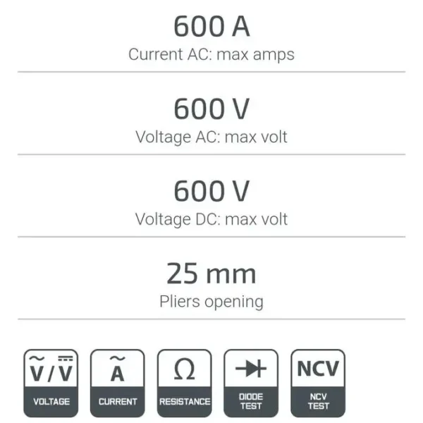 جهاز قياس الاومبير Pince Ampermetrique Numérique CROWN CT44053