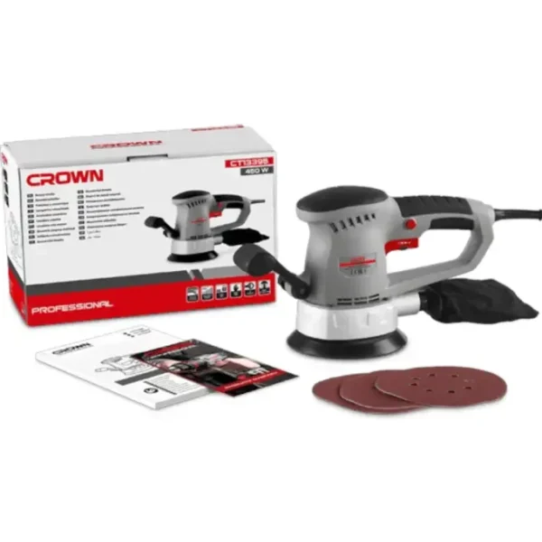 المصنفرة الكهربائية Ponceuse Excentrique CROWN 450W