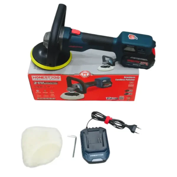 الة التلميع بالبطارية ponceuse polisseuse orbitale HONESTPRO 21V YAE2653