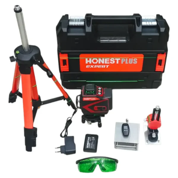 1905251747648331682aff4bc9942 جهاز ضبط المستوى بالليزر niveau laser HONESTPLUS 16 lignes 4D avec trépied