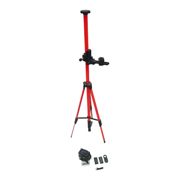 2107251753090413687e096d8a043 جهاز ضبط المستوى بالليزر niveau laser 4D Avec Perche 5m CROWN CT44150