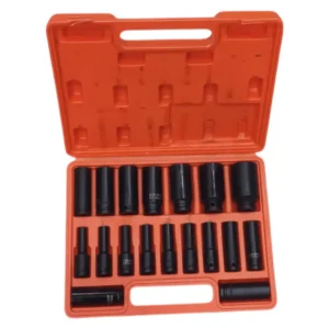 علبة المفاتيح 18 قطعة Jeu de Douilles de 18Pcs 1/2″